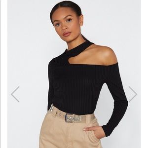 NASTY GAL SHOULDER TOP